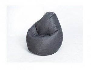 Кресло-мешок Груша велюр темно - серое большое в Кунгуре - kungur.ok-mebel.com | фото 1