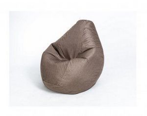 Кресло-мешок Груша велюр коричневое большое в Кунгуре - kungur.ok-mebel.com | фото 1