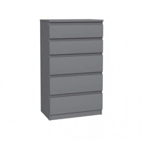 2.03.02.070.4 КАСТОР комод 5 ящиков RU серый в Кунгуре - kungur.ok-mebel.com | фото