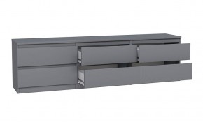 2.03.03.110.4 КАСТОР тумба 6 ящиков RU серая в Кунгуре - kungur.ok-mebel.com | фото 3