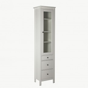 2.08.07.120.1 САГА шкаф с витриной 50 белый RU в Кунгуре - kungur.ok-mebel.com | фото 2
