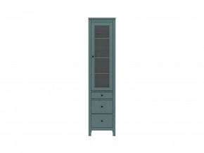 2.08.07.120.6 САГА шкаф с витриной 50 темно-бирюзовый RU в Кунгуре - kungur.ok-mebel.com | фото 2
