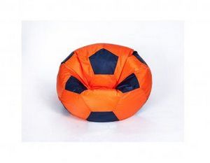 Кресло-мешок Мяч малый оранжево-черное в Кунгуре - kungur.ok-mebel.com | фото 1