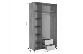 АДАМ К1 Спальный гарнитур (белое дерево) в Кунгуре - kungur.ok-mebel.com | фото 3