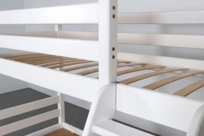 АДЕЛЬ Кровать двухъярусная с наклонной лестницей (белый) в Кунгуре - kungur.ok-mebel.com | фото 6