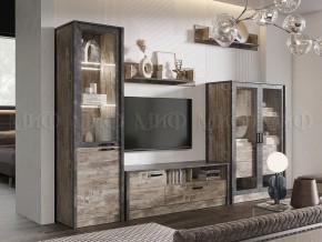 Амели Пенал-стекло (Дуб Юкон-Бетон темный) в Кунгуре - kungur.ok-mebel.com | фото 3