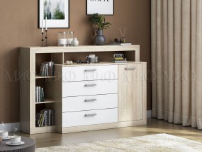 Ангара Комод (Белый глянец/Сонома) в Кунгуре - kungur.ok-mebel.com | фото 2