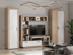 Ангара Центральная секция (Белый глянец/Сонома) в Кунгуре - kungur.ok-mebel.com | фото 3