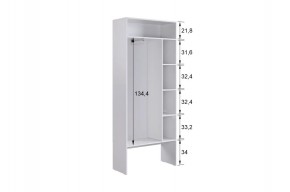 БАСКО Прихожая К11 (графит) в Кунгуре - kungur.ok-mebel.com | фото 6