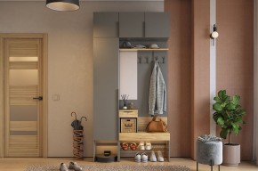 БАСКО Прихожая К4 (графит) в Кунгуре - kungur.ok-mebel.com | фото