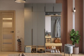 БАСКО Прихожая К9 (графит) в Кунгуре - kungur.ok-mebel.com | фото
