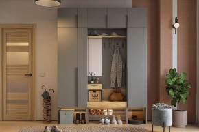 БАСКО Прихожая К9 (графит) в Кунгуре - kungur.ok-mebel.com | фото 2