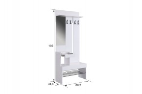 БАСКО Прихожая (модульная) графит/дуб крафт золотой в Кунгуре - kungur.ok-mebel.com | фото 7