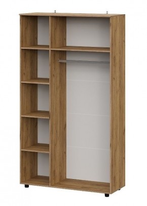 БАЙКАЛ Шкаф трехстворчатый (Графит/Дуб золотой) в Кунгуре - kungur.ok-mebel.com | фото 2