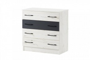 БЕАТРИС Комод К800 (дуб крафт белый/антрацит) в Кунгуре - kungur.ok-mebel.com | фото 2