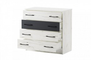 БЕАТРИС Комод К800 (дуб крафт белый/антрацит) в Кунгуре - kungur.ok-mebel.com | фото 3