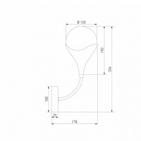 Бра Eurosvet Calyx 60169/1 никель в Кунгуре - kungur.ok-mebel.com | фото 4