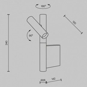 Бра Maytoni Utility MOD433WL-L3BS3K в Кунгуре - kungur.ok-mebel.com | фото 4