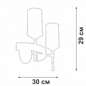 Бра Vitaluce V1813 V1813-7/2A в Кунгуре - kungur.ok-mebel.com | фото 2