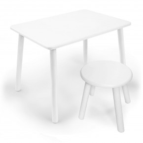 Детский комплект стол и табурет круглый Rolti Baby с накладкой Алфавит (белая столешница/белое сиденье/белые ножки) в Кунгуре - kungur.ok-mebel.com | фото 3