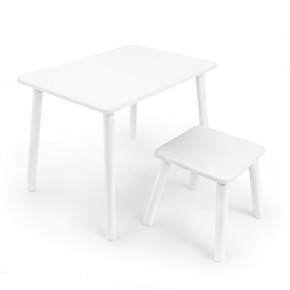 Детский комплект стол и табурет Rolti Baby (белая столешница/белое сиденье/белые ножки) в Кунгуре - kungur.ok-mebel.com | фото
