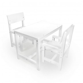 Детский растущий комплект стол и два стула  Я САМ "Лофт" (Белый, Белый) в Кунгуре - kungur.ok-mebel.com | фото