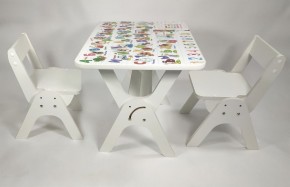 Детский растущий стол-парта и два стула Я САМ "Умка-Дуо" (Алфавит) в Кунгуре - kungur.ok-mebel.com | фото