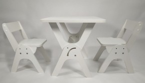 Детский растущий стол-парта и два стула Я САМ "Умка-Дуо" (Белый) в Кунгуре - kungur.ok-mebel.com | фото