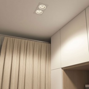 DK2062-WH Встраиваемый светильник, IP 20, до 15 Вт, GU10, LED, белый, алюминий в Кунгуре - kungur.ok-mebel.com | фото 4
