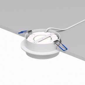 DK2090-WH Встраиваемый светильник FLAT, IP 20, до 15 Вт, GX53, LED, белый, алюминий в Кунгуре - kungur.ok-mebel.com | фото 3