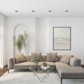 DK2091-BK Встраиваемый светильник FLAT, IP 20, до 15 Вт, GX53, LED, черный, алюминий в Кунгуре - kungur.ok-mebel.com | фото 5