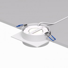 DK2091-WH Встраиваемый светильник FLAT, IP 20, до 15 Вт, GX53, LED, белый, алюминий в Кунгуре - kungur.ok-mebel.com | фото