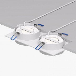 DK2092-WH Встраиваемый светильник FLAT, IP 20, до 15 Вт, GX53, LED, белый, алюминий в Кунгуре - kungur.ok-mebel.com | фото 4