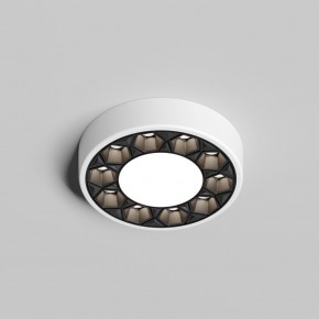 DK2440-WB Встраиваемый светильник DUAL 5+5 Вт, LED 4000K, IP 20, d90mm, белый/черный, алюминий/акрил в Кунгуре - kungur.ok-mebel.com | фото