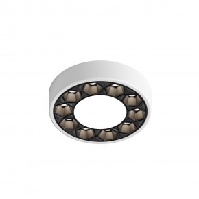 DK2440-WB Встраиваемый светильник DUAL 5+5 Вт, LED 4000K, IP 20, d90mm, белый/черный, алюминий/акрил в Кунгуре - kungur.ok-mebel.com | фото 4