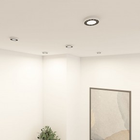 DK2441-WB Встраиваемый светильник DUAL 9+9 Вт, LED 4000K, IP 20, d120mm, белый/черный, алюминий/акрил в Кунгуре - kungur.ok-mebel.com | фото 6
