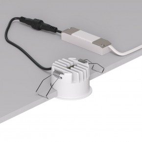DK2510-WB Встраиваемый светильник SPACE со светодиодом d65 220V 8W 38° 4000К IP20 белый/черный алюминий в Кунгуре - kungur.ok-mebel.com | фото 3