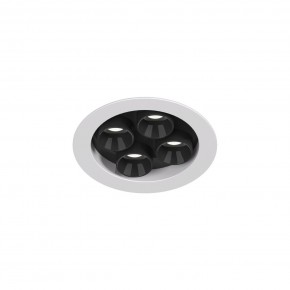 DK2510-WB Встраиваемый светильник SPACE со светодиодом d65 220V 8W 38° 4000К IP20 белый/черный алюминий в Кунгуре - kungur.ok-mebel.com | фото 4