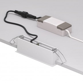 DK2514-WB Встраиваемый светильник SPACE со светодиодом L126mm 220V 10W 38° 4000К IP20 белый/черный алюминий в Кунгуре - kungur.ok-mebel.com | фото 3