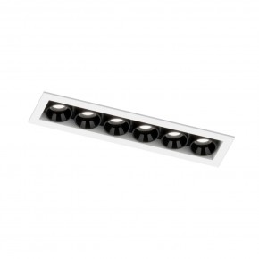 DK2514-WB Встраиваемый светильник SPACE со светодиодом L126mm 220V 10W 38° 4000К IP20 белый/черный алюминий в Кунгуре - kungur.ok-mebel.com | фото 5