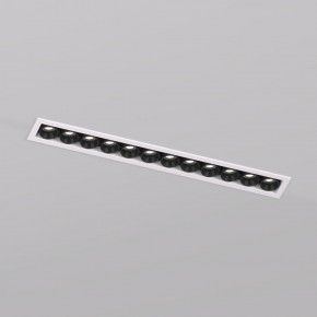 DK2515-WB Встраиваемый светильник SPACE со светодиодом L240mm 220V 20W 38° 4000К IP20 белый/черный алюминий в Кунгуре - kungur.ok-mebel.com | фото
