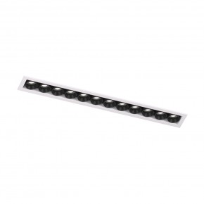 DK2515-WB Встраиваемый светильник SPACE со светодиодом L240mm 220V 20W 38° 4000К IP20 белый/черный алюминий в Кунгуре - kungur.ok-mebel.com | фото 4