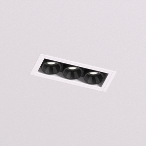 DK2530-WB Встраиваемый светильник SPACE со светодиодом под шпатлевку L69mm 220V 6W 38° 4000К IP20 белый/черный алюминий в Кунгуре - kungur.ok-mebel.com | фото