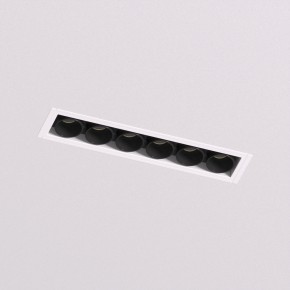 DK2531-WB Встраиваемый светильник SPACE со светодиодом под шпатлевку L126mm 220V 10W 38° 4000К IP20 белый/черный алюминий в Кунгуре - kungur.ok-mebel.com | фото 2