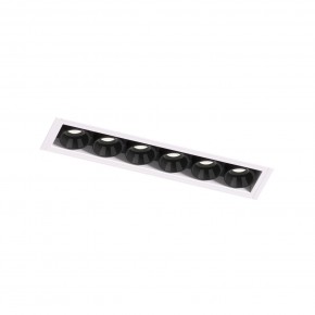 DK2531-WB Встраиваемый светильник SPACE со светодиодом под шпатлевку L126mm 220V 10W 38° 4000К IP20 белый/черный алюминий в Кунгуре - kungur.ok-mebel.com | фото 6