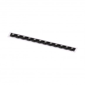 DK2532-WB Встраиваемый светильник SPACE со светодиодом под шпатлевку L240mm 220V 20W 38° 4000К IP20 белый/черный алюминий в Кунгуре - kungur.ok-mebel.com | фото 5