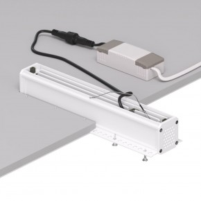 DK2532-WB Встраиваемый светильник SPACE со светодиодом под шпатлевку L240mm 220V 20W 38° 4000К IP20 белый/черный алюминий в Кунгуре - kungur.ok-mebel.com | фото 6