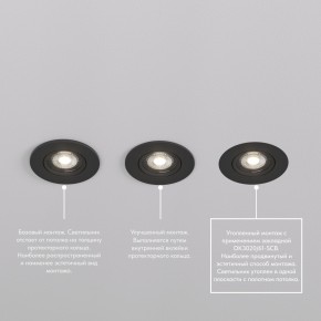 DK3020-BK Встраиваемый светильник, IP 20, 10 Вт, GU5.3, LED, черный, пластик в Кунгуре - kungur.ok-mebel.com | фото 5