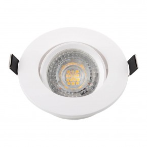 DK3020-WH Встраиваемый светильник, IP 20, 10 Вт, GU5.3, LED, белый, пластик в Кунгуре - kungur.ok-mebel.com | фото 4
