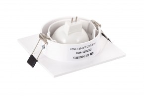 DK3021-WH Встраиваемый светильник, IP 20, 10 Вт, GU5.3, LED, белый, пластик в Кунгуре - kungur.ok-mebel.com | фото 4